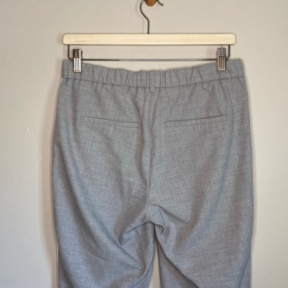 Zara Gray White Side Stripe Cropped Trouser Pant - Picture 7 of 12